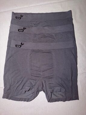 BOODY Men's Charcoal Seamless Boxer Briefs - 3 Pack